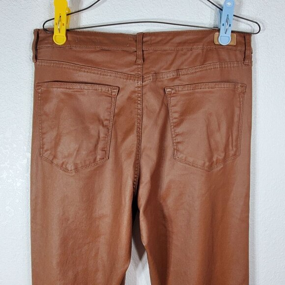 Sofía Vergara Jeans Melisa Flare Pants Size 14 Brown Stretchy Viscose Blend - Picture 8 of 12